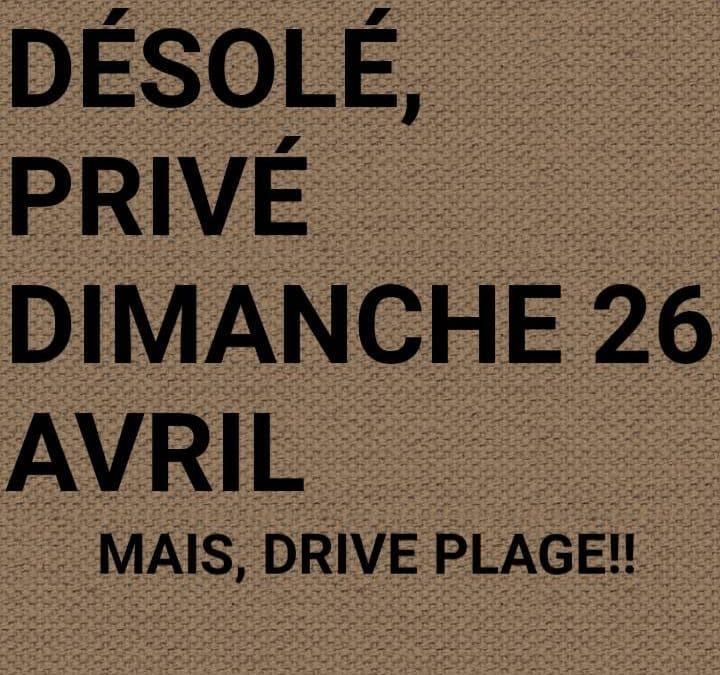 FERMÉ DIMANCHE !
